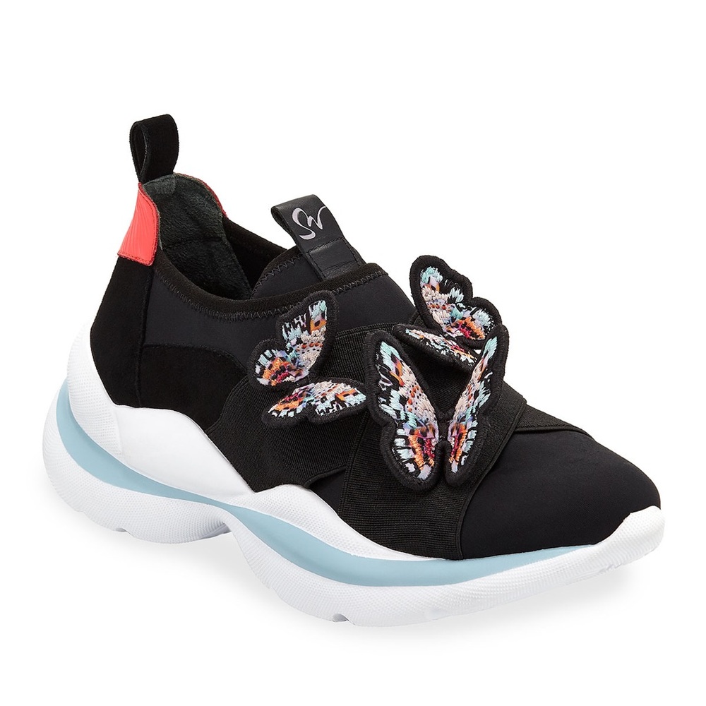 Brand New Women’s Sophia Webster Riva Butterfly Slip-On Sneakers Sz EU 41